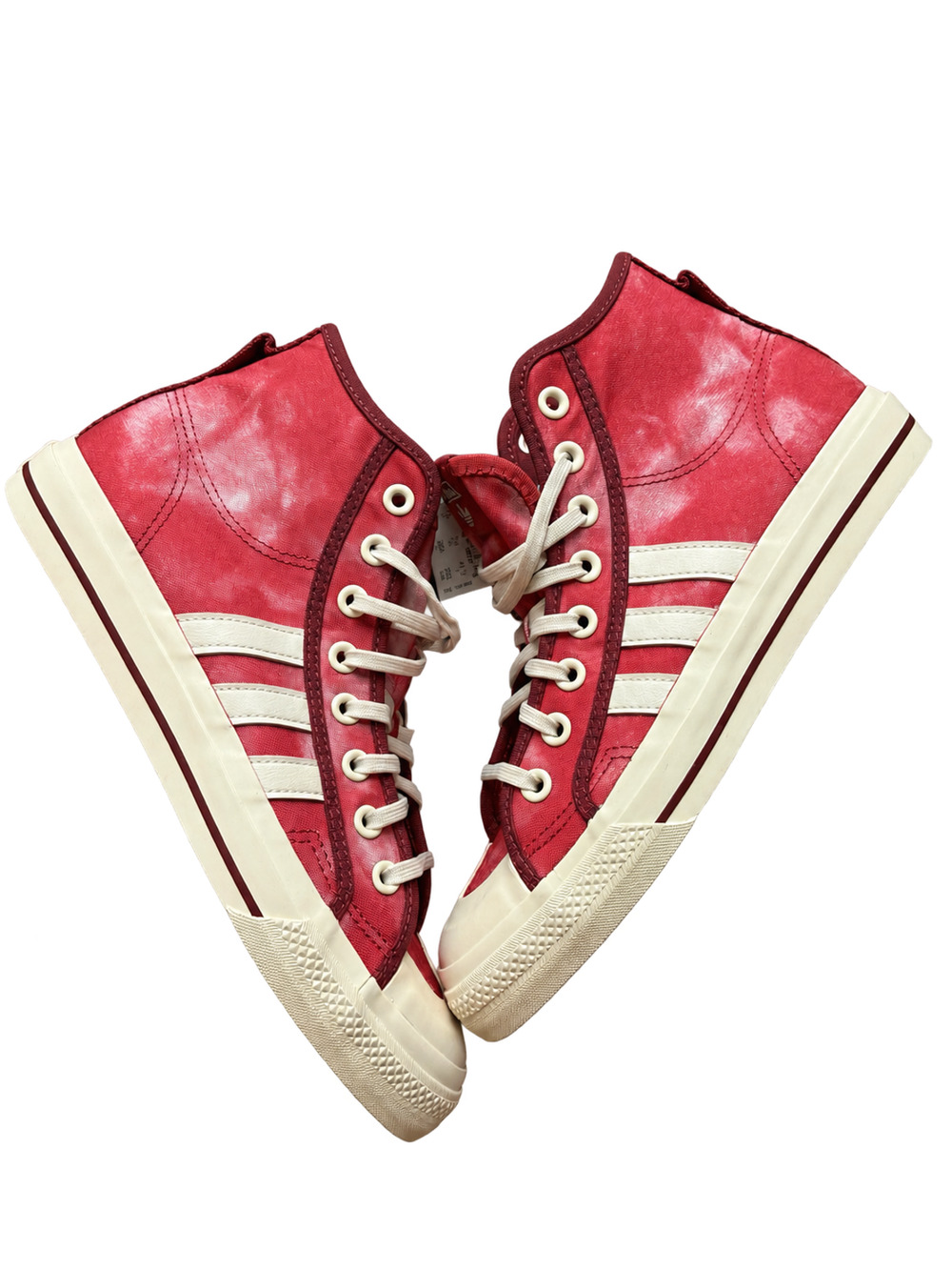 Adidas Nizza Hi RF Parley GX4585 Crew Red White High Top Sneakers Men's 8 NIB